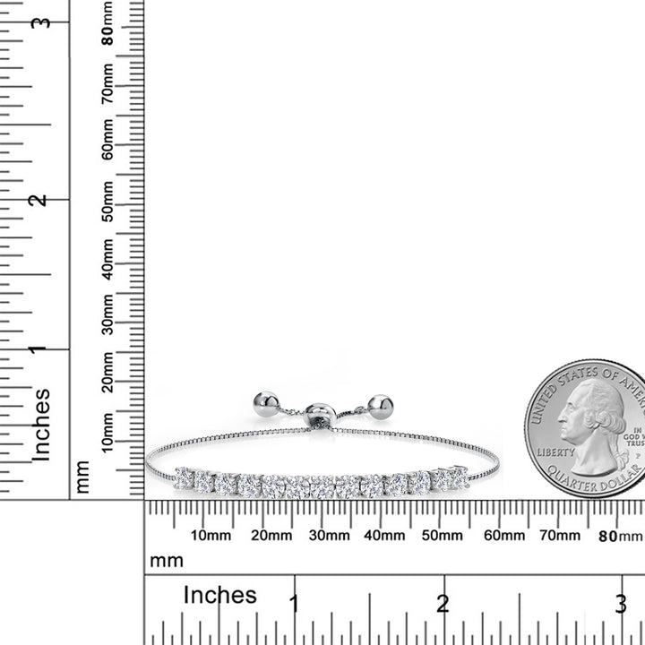 Bracelet in Rhodium Plated