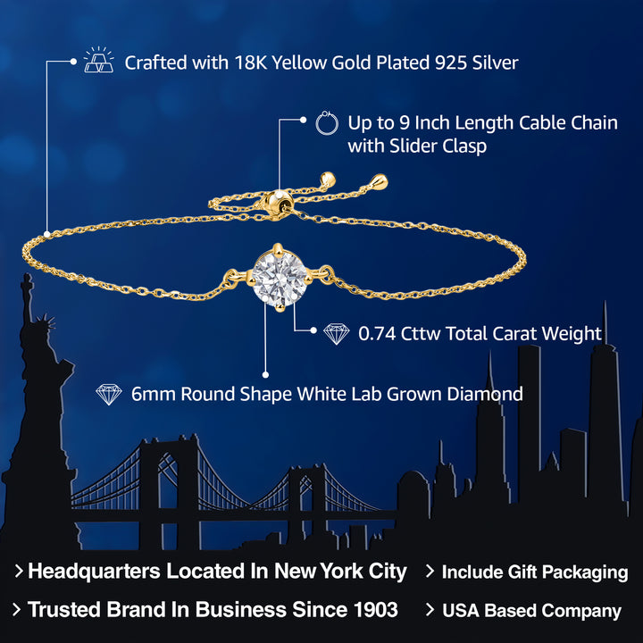 Bracelet in 925 Yellow Gold Plated Silver