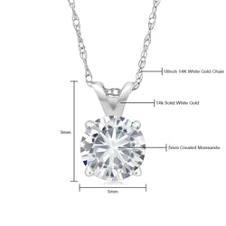 Pendant in 14K White Gold