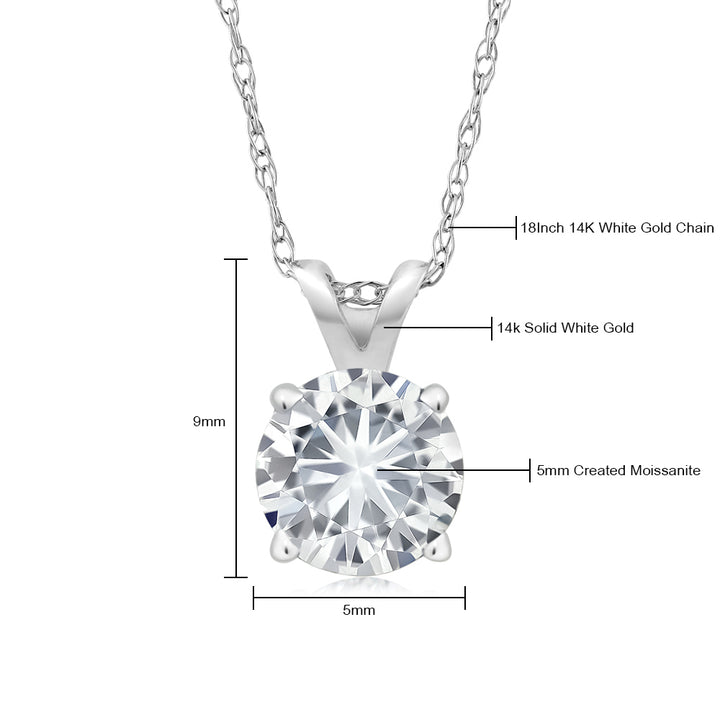 Pendant in 14K White Gold