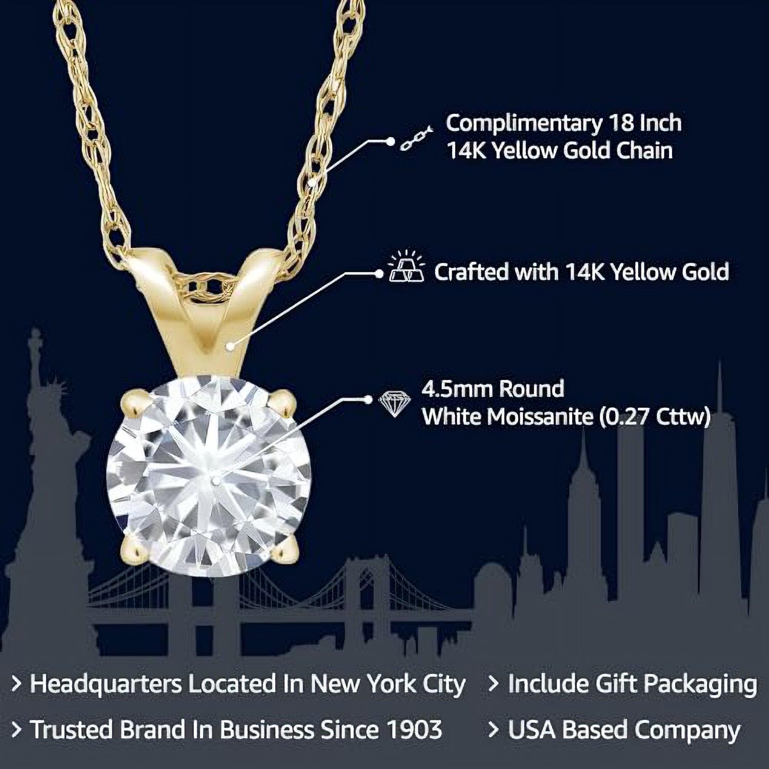 Pendant in 14K Yellow Gold