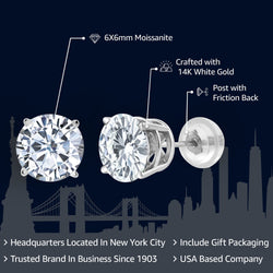 Earrings in 14K White Gold