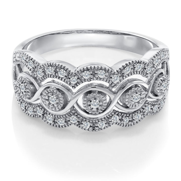 Ring in 14K White Gold