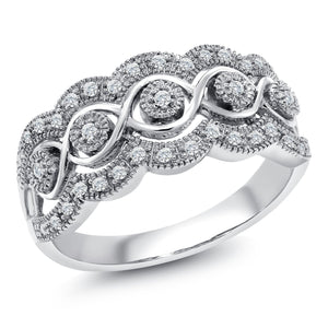 Ring in 14K White Gold