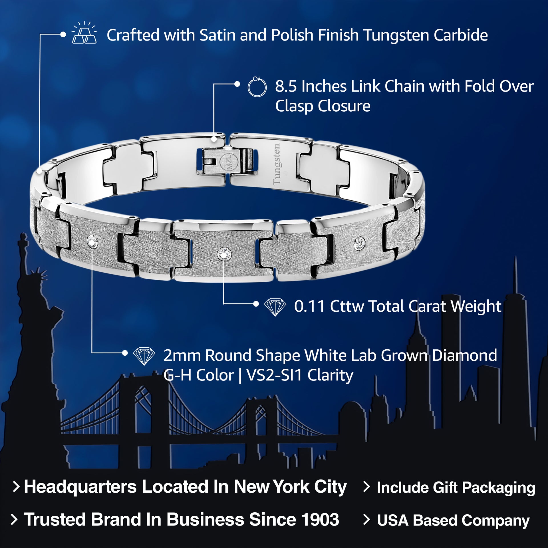 Bracelet in Tungsten