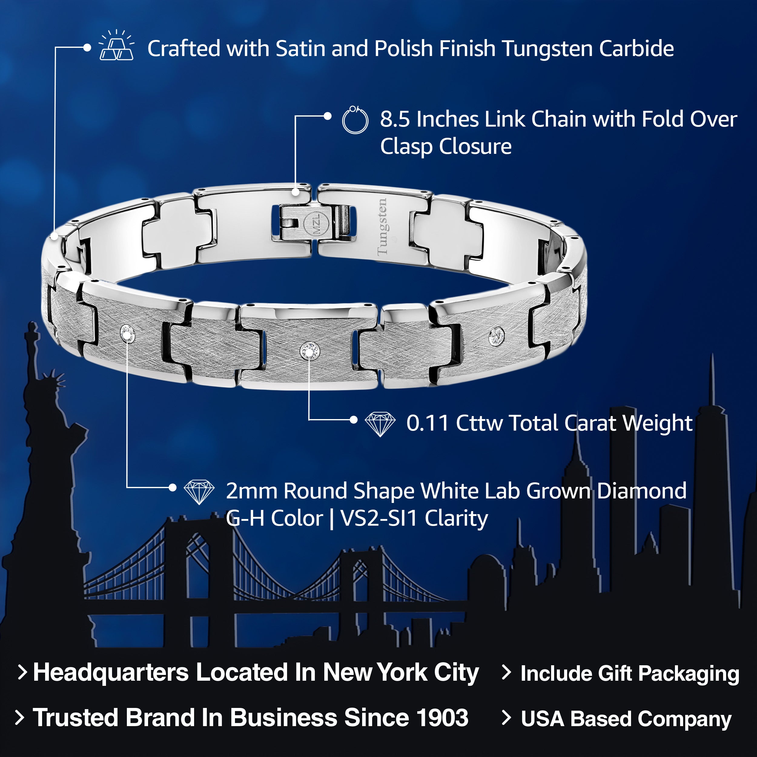 Bracelet in Tungsten