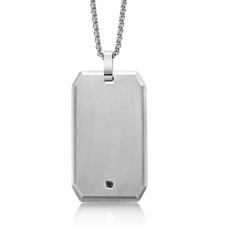 Matte Pendant - White Rolo Chain