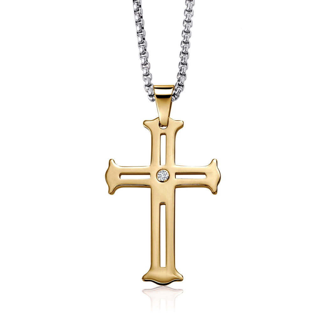 White Rolo Chain_Pendant in Tungsten