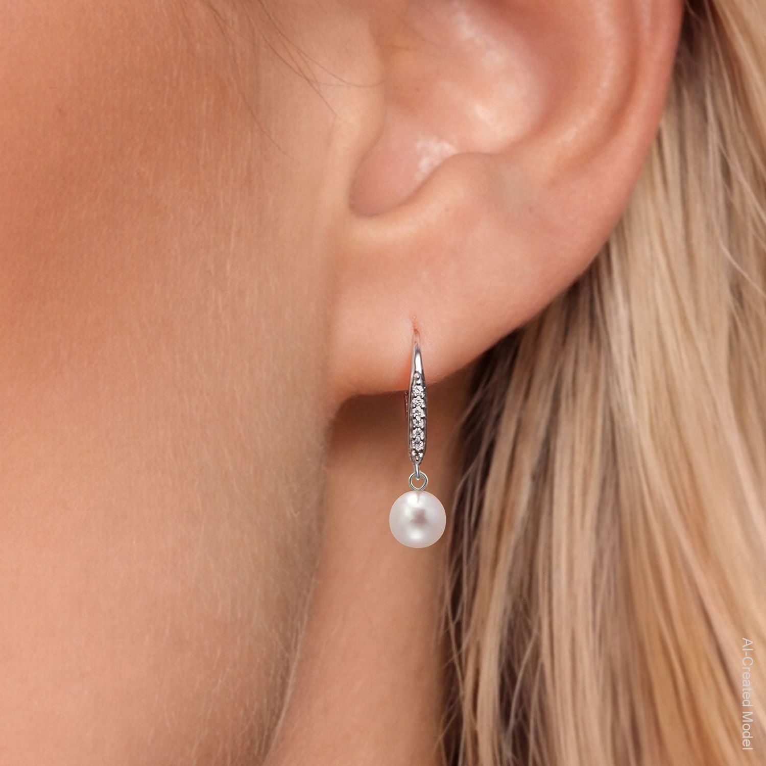 Earrings in 925 Sterling Silver and 14K Yellow Gold