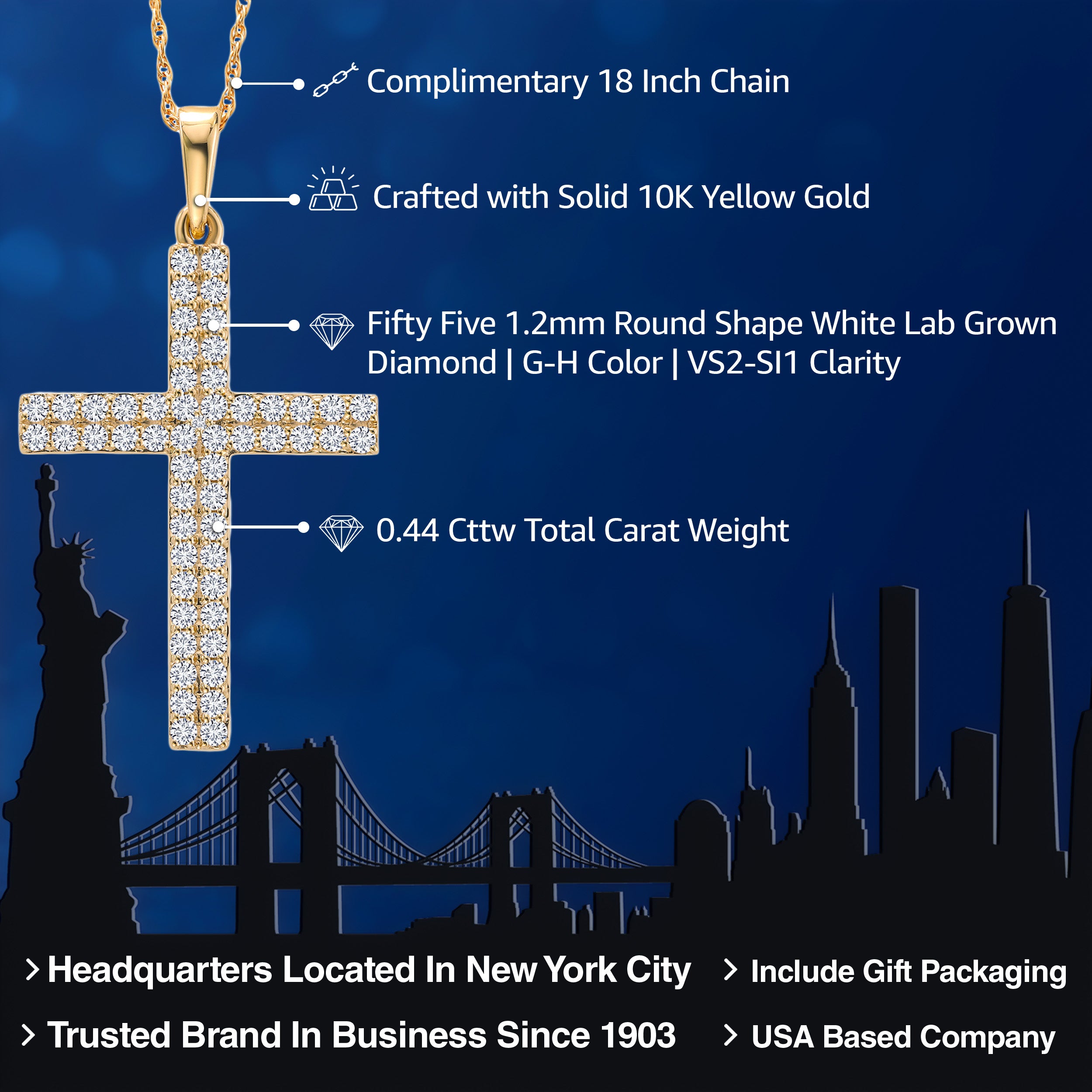 Pendant in 10K Yellow Gold