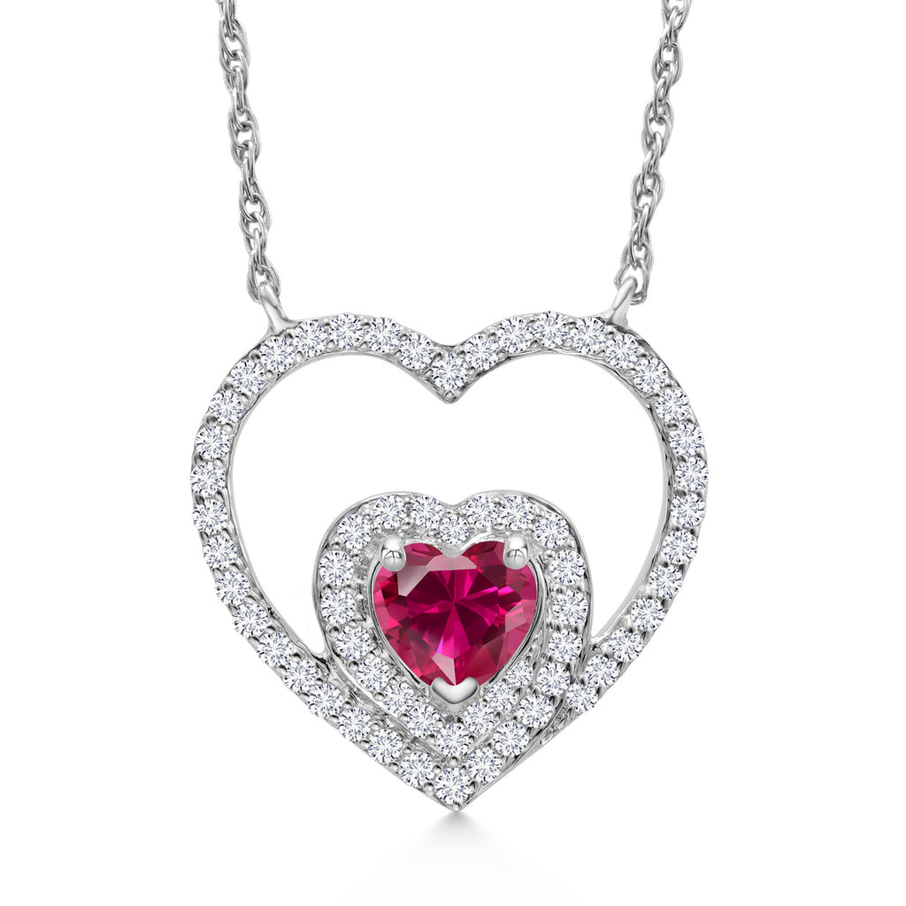 Pendant in 10K White Gold