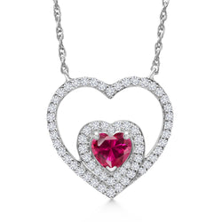 Pendant in 10K White Gold