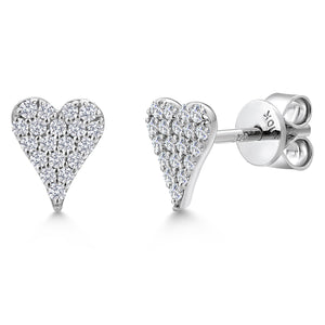 Earrings in 10K White Gold