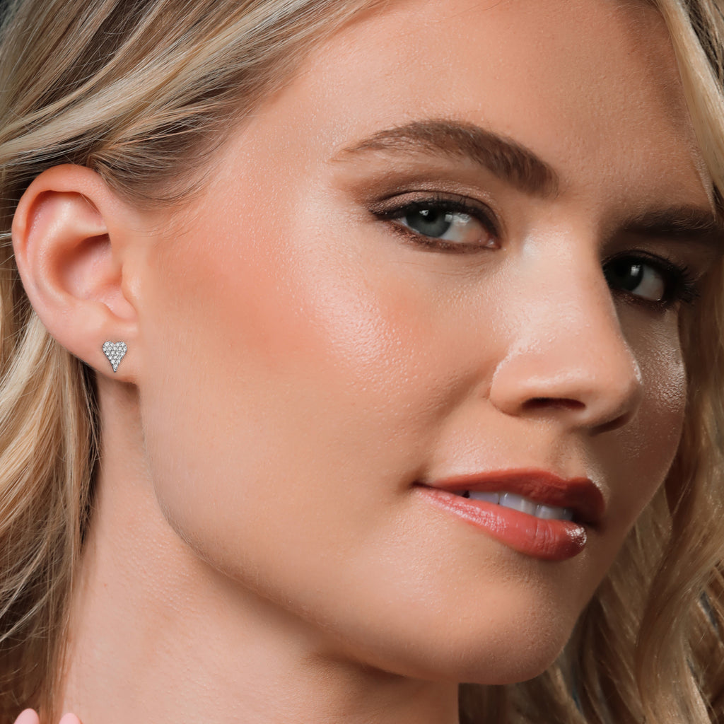 Earrings in 10K White Gold