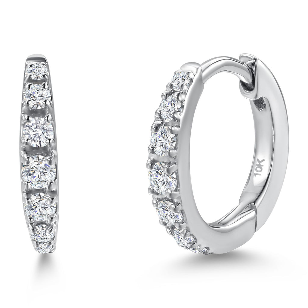 Earrings in 10K White Gold