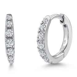 Earrings in 10K White Gold