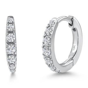 Earrings in 10K White Gold