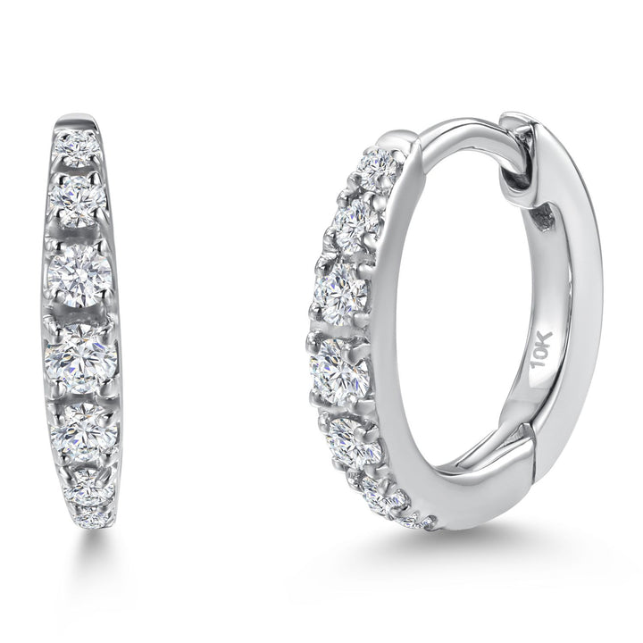 Earrings in 10K White Gold