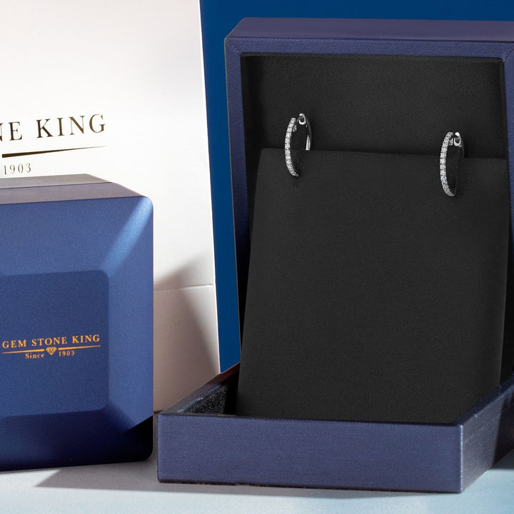 Earrings in 10K White Gold