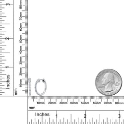 Earrings in 10K White Gold