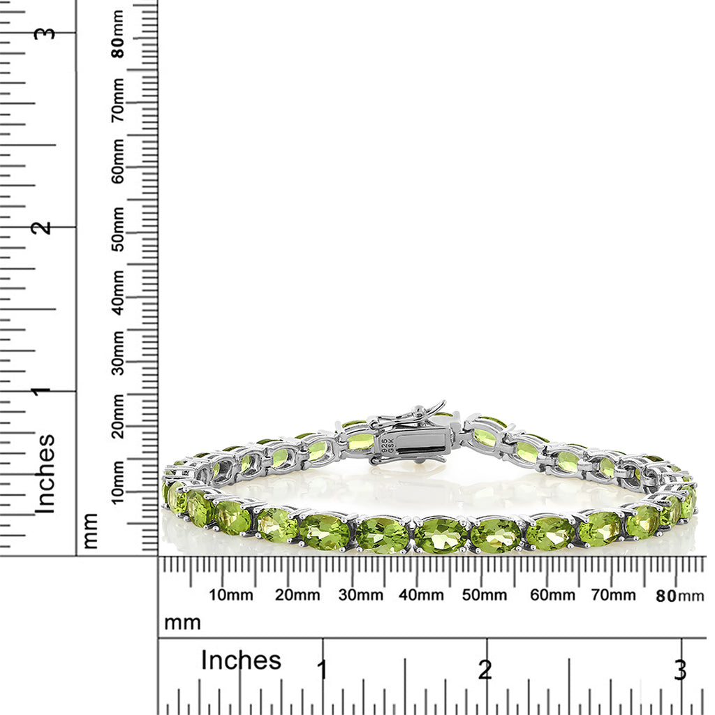 Peridot - August_Bracelet in 925 Sterling Silver