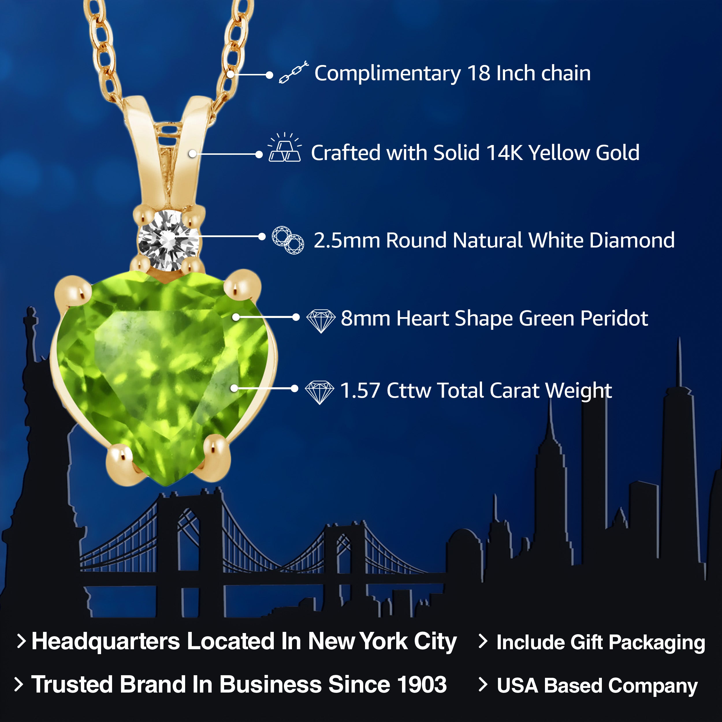 Pendant in 14K Yellow Gold