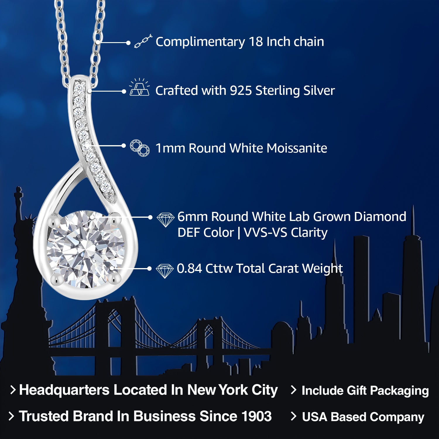 Pendant in 925 Sterling Silver
