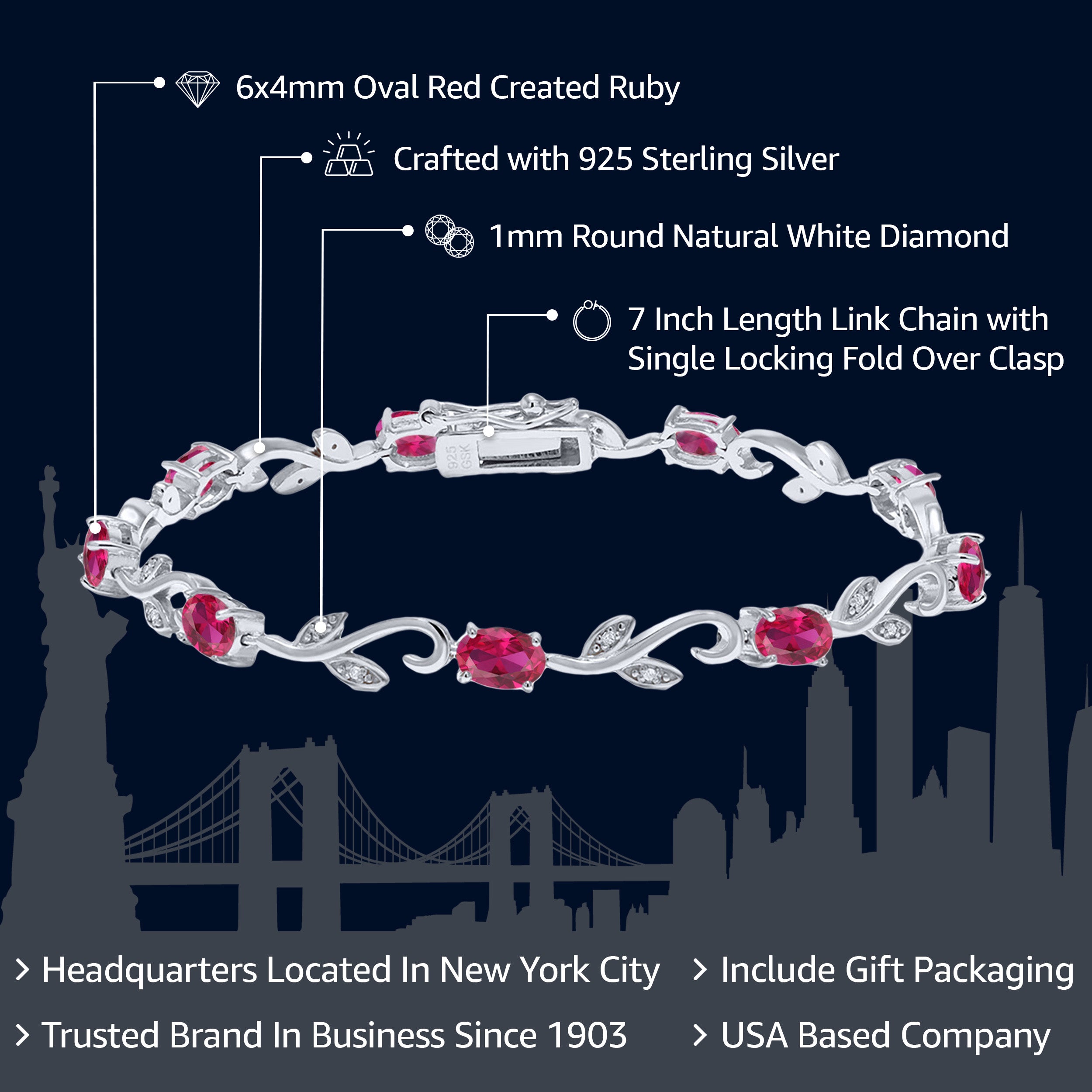 Bracelet in 925 Sterling Silver