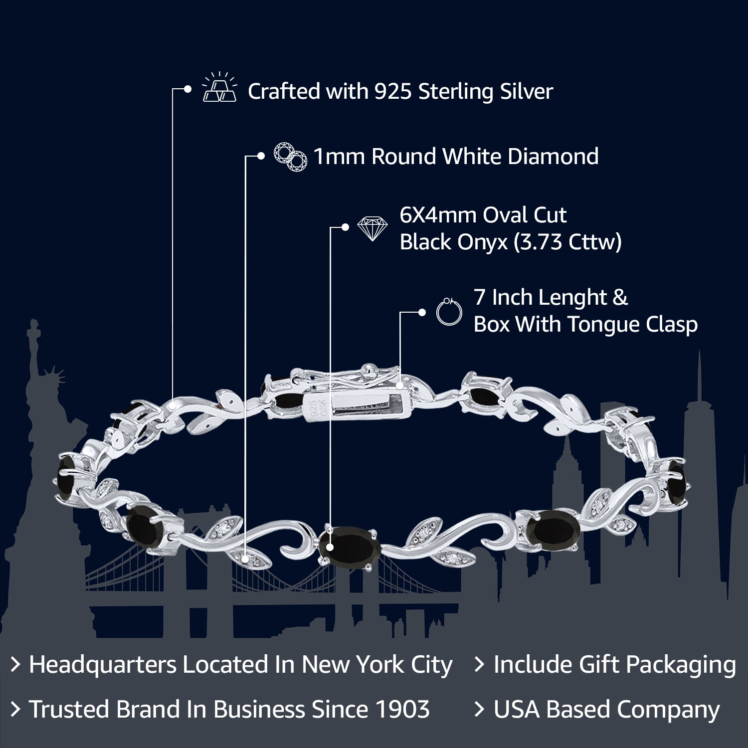 Bracelet in 925 Sterling Silver