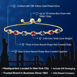 Bracelet in 925 Yellow Gold Plated Silver