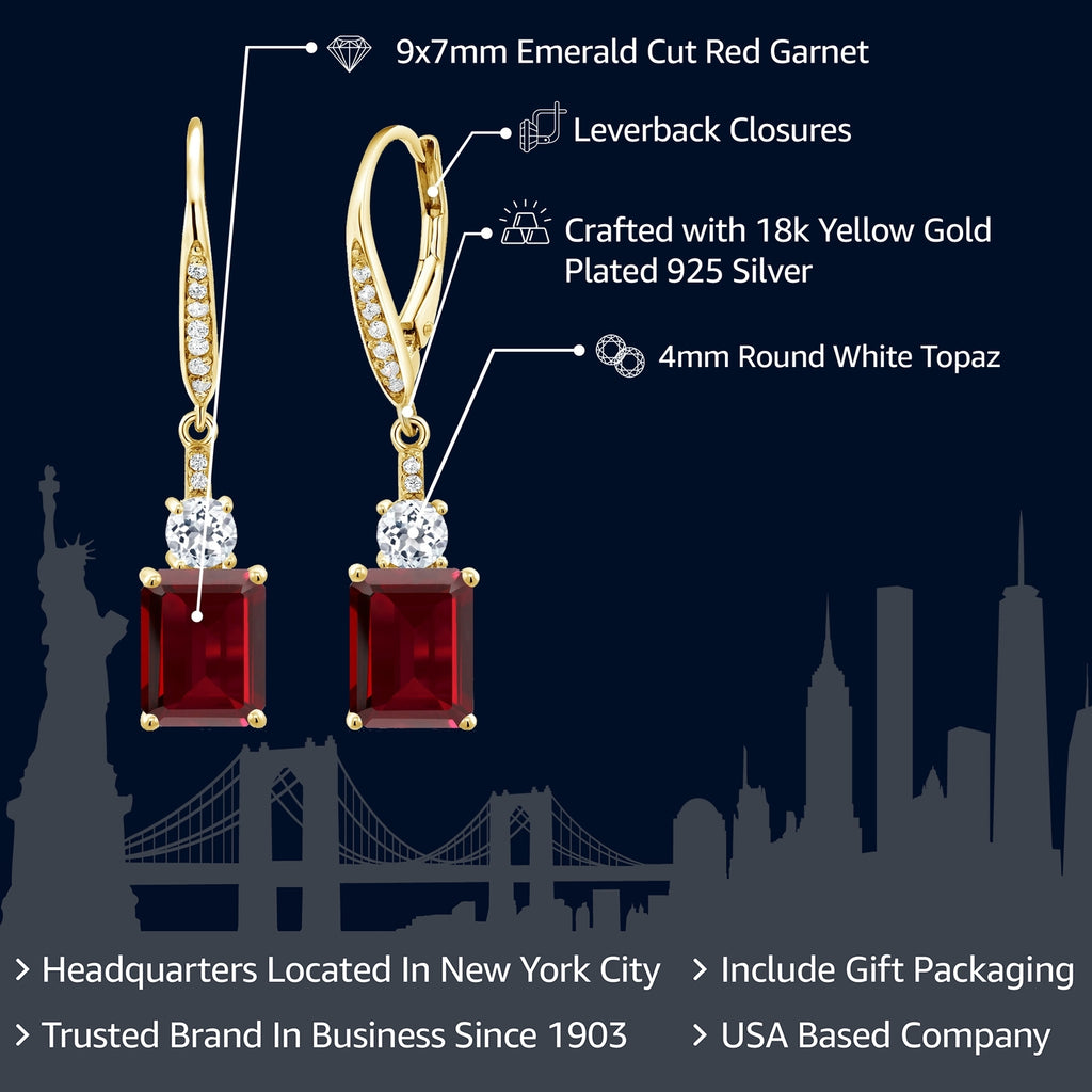 Black and E - F_Earrings in 925 Yellow Gold Plated Silver