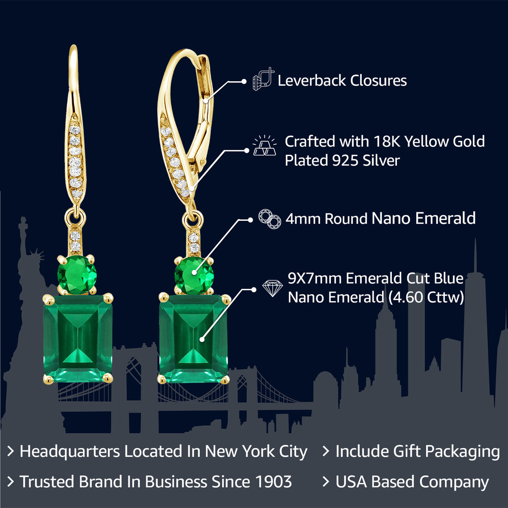 Earrings in 925 Yellow Gold Plated Silver
