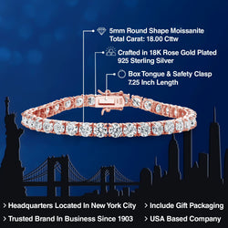 Bracelet in 925 Rose Gold Plated Silver