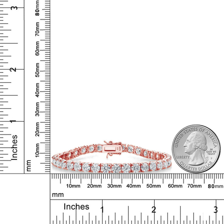 Bracelet in 925 Rose Gold Plated Silver