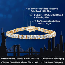 Bracelet in 925 Yellow Gold Plated Silver