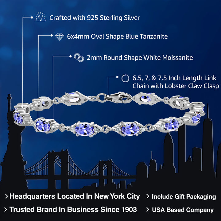Tanzanite - December_Bracelet in 925 Sterling Silver