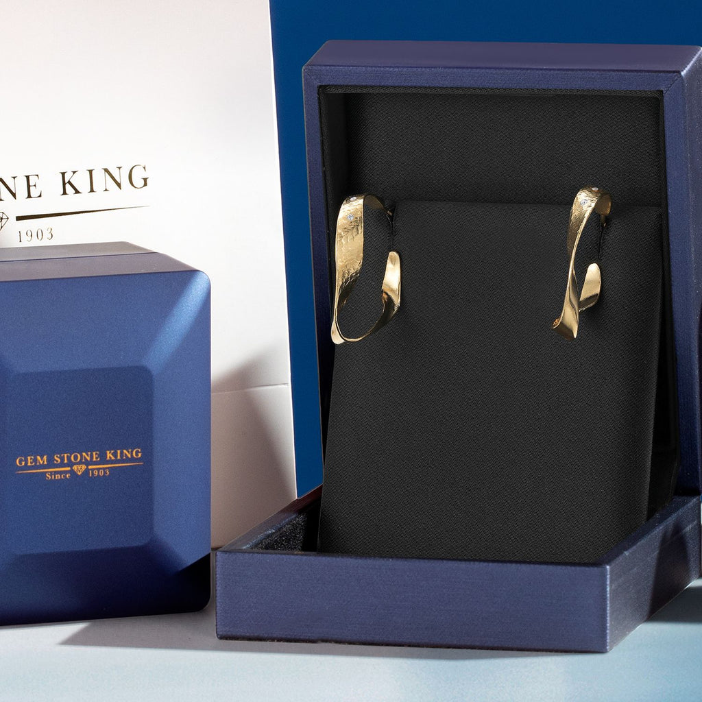 Earrings in 925 Yellow Gold Plated Silver