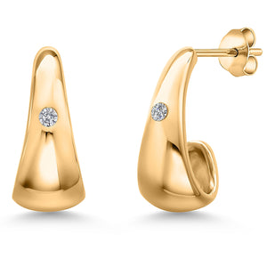 Earrings in 18K Yellow Gold Plated Silver