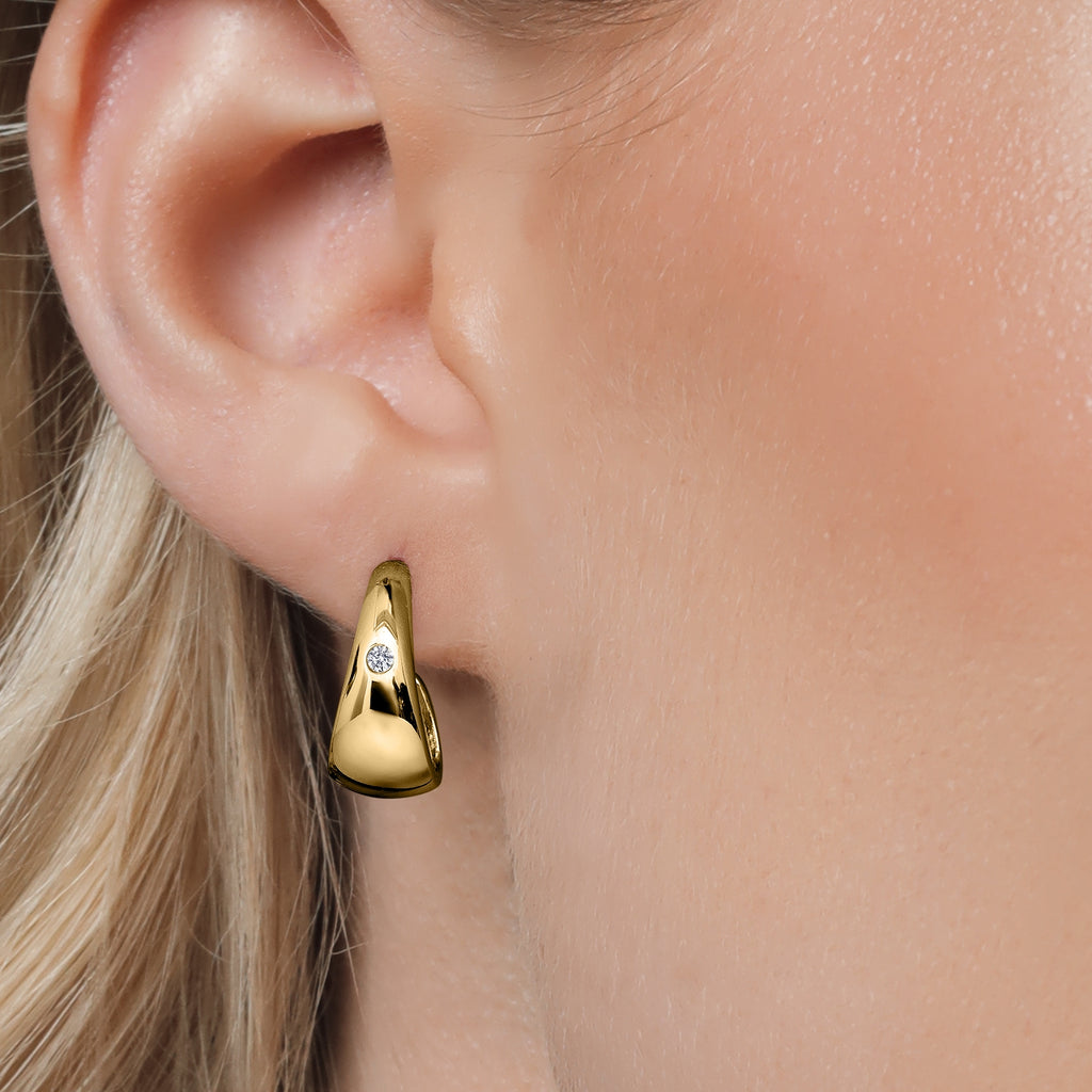Earrings in 18K Yellow Gold Plated Silver