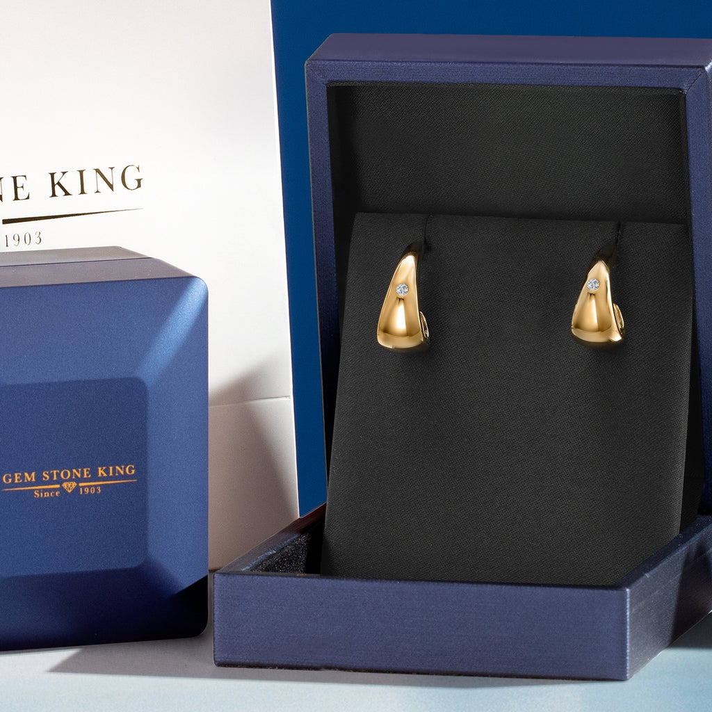 Earrings in 18K Yellow Gold Plated Silver