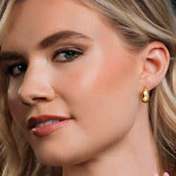 Earrings in 18K Yellow Gold Plated Silver