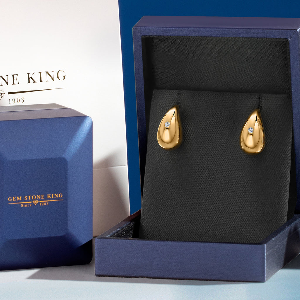 Earrings in 18K Yellow Gold Plated Silver