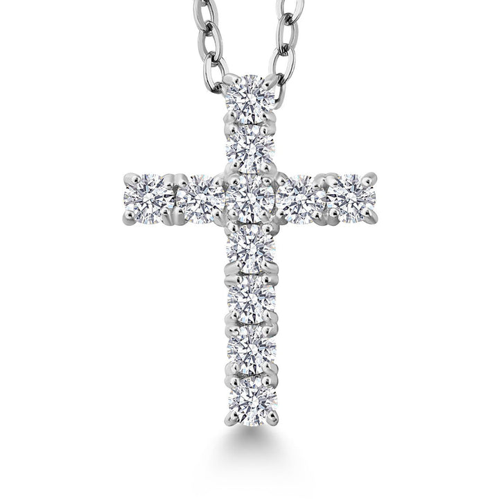 Colorless (DEF)_Pendant in 925 Sterling Silver