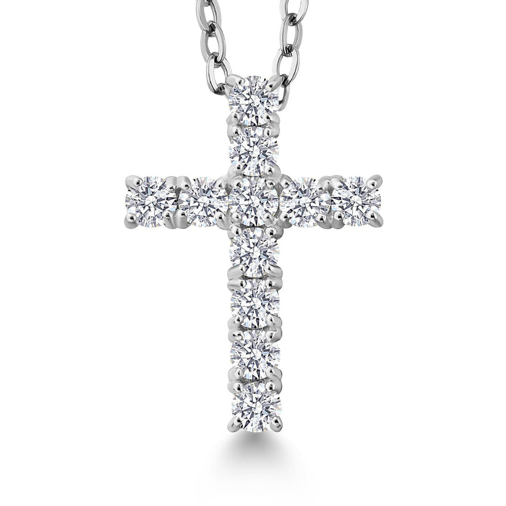 0.50 Ct_925 Silver_Pendant in 925 Sterling Silver