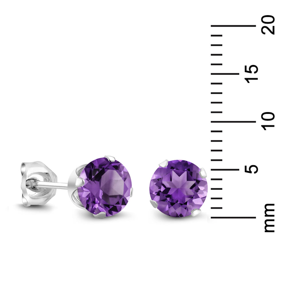 Amethyst - February_Earrings in 925 Sterling Silver