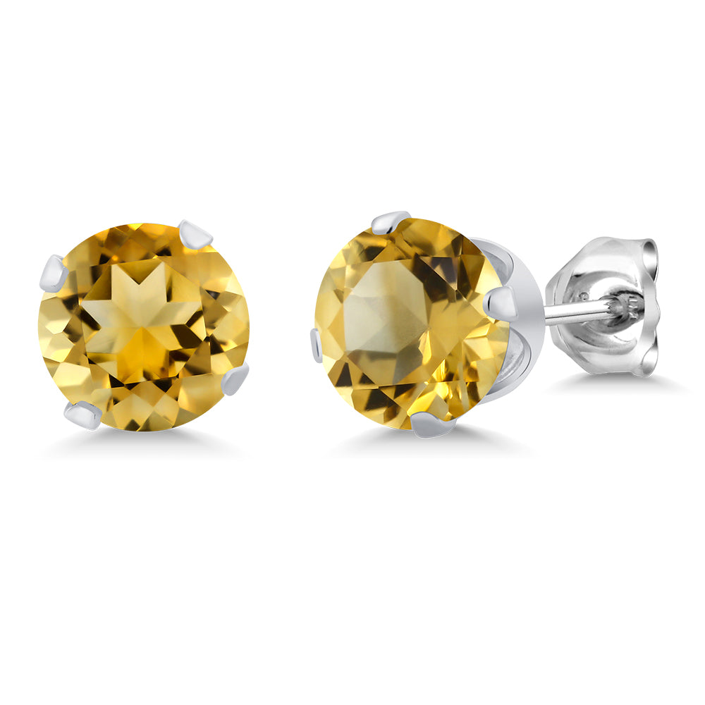 Citrine - November_Earrings in 925 Sterling Silver