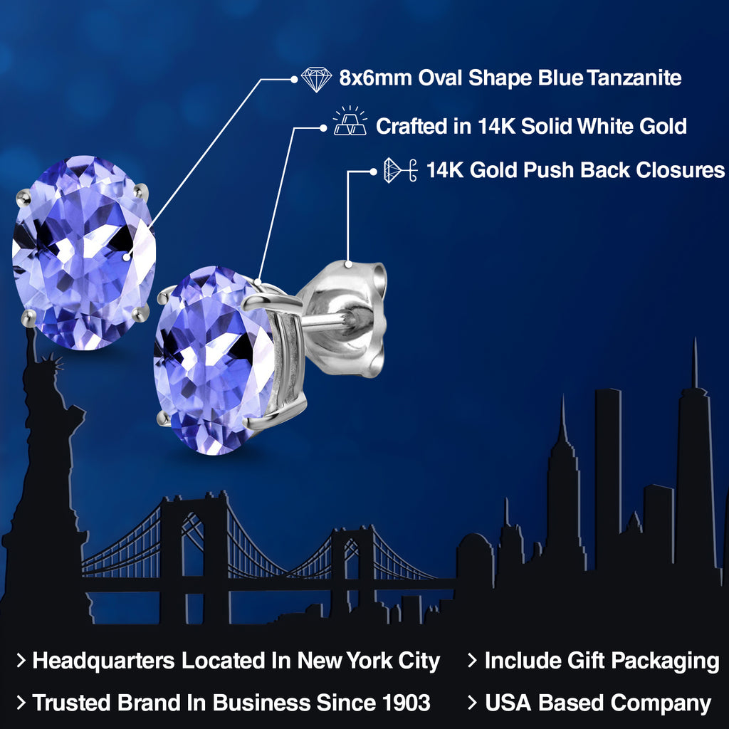 Earrings in 14K White Gold