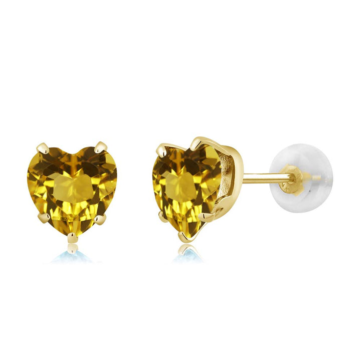 Citrine - November_10K Yellow Gold_Earrings in 10K Yellow Gold