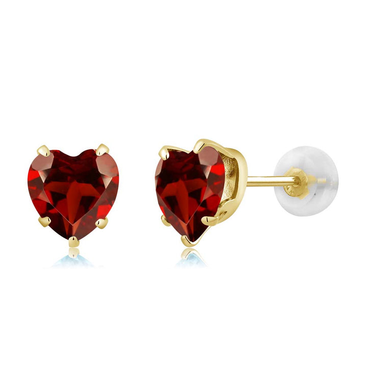 Garnet - January_10K Yellow Gold_Earrings in 10K Yellow Gold