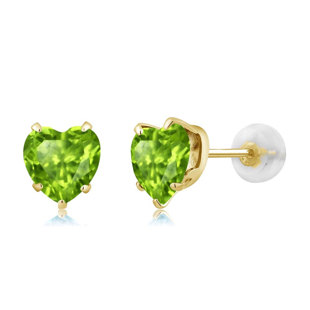 Peridot - August_10K Yellow Gold_Earrings in 10K Yellow Gold
